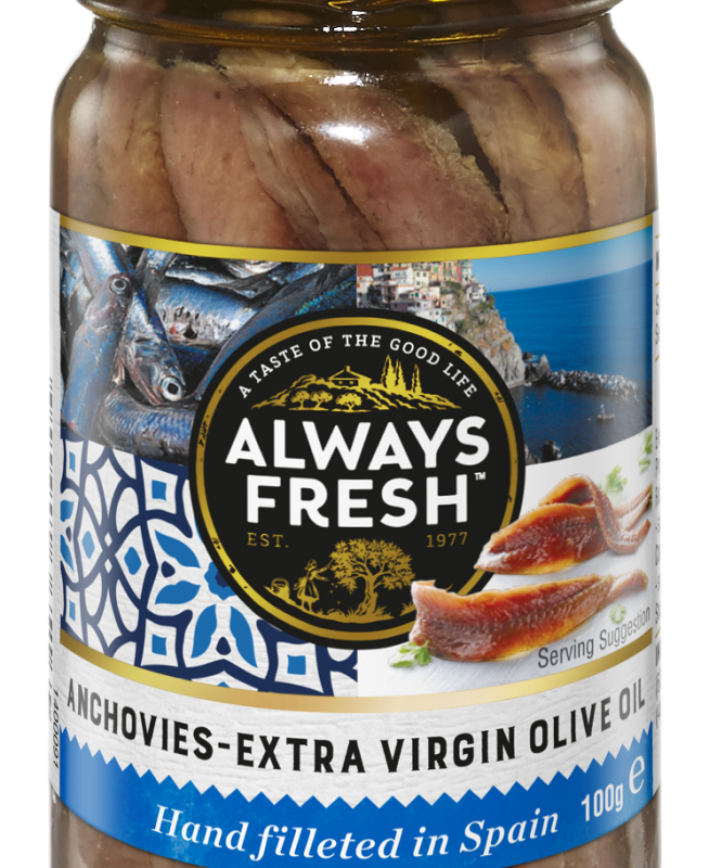 Anchovies Extra Virgin Olive Oil in a Jar Always Fresh