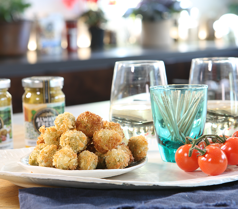 Crumbed Olives Always Fresh